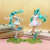 Non-Toxic Hatsune Miku Figures Anime Peripheral Two-Dimensional Beautiful Children Model Case Ornaments Children Gifts Home Decorations