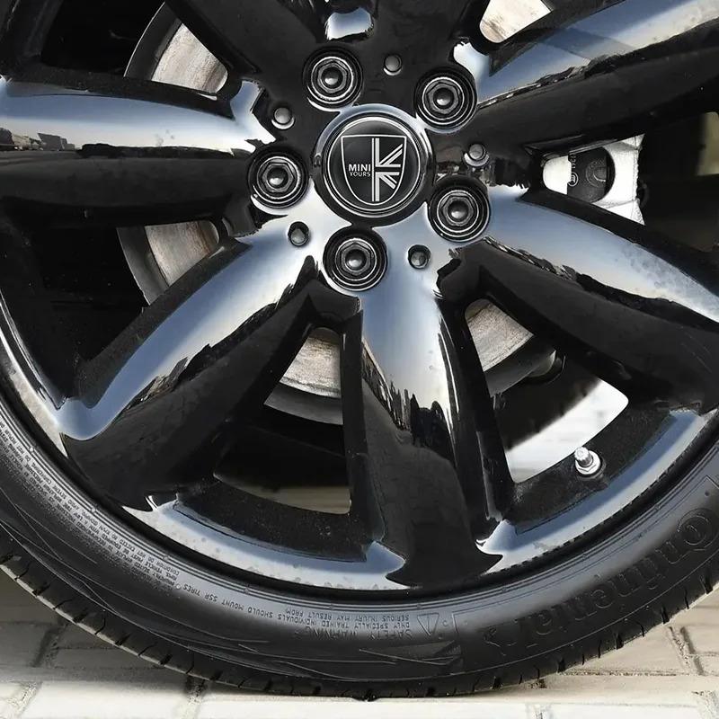 4PC 52mm Epoxy Car Styling Wheel Center Hub Caps Emblem Badge Stickers For MINI COOPER One S JCW R50 R53 F55 F56 R57 R58 R59 R60 mjewr55