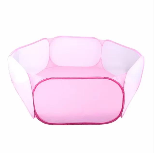 Складной забор для питомцев Многоцветный шестиугольный забор-сетка Полиэстеровая ткань Палатка-забор для питомцев Игрушка Щенок Кролик Морская свинка Мелкие животные