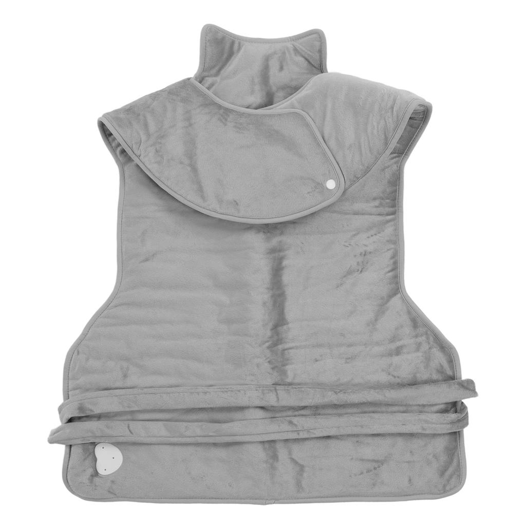 Neck Shoulder Heating Pad Relieve Cervical Joint Pain Electric Heating Shawl for Daily Home Silver