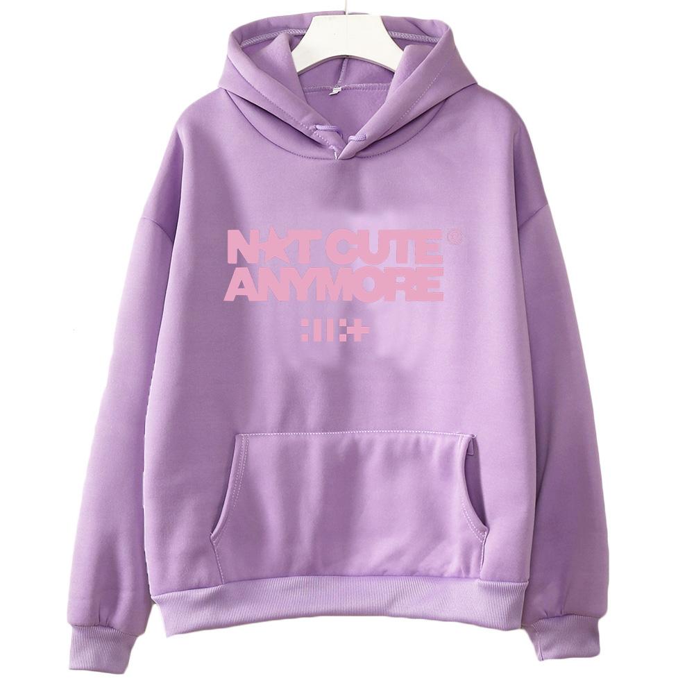 Толстовки с альбомом ILLIT 'Больше не милые' Толстовка женской группы ILLIT Корейская мода Женская Мужская одежда С длинным рукавом Повседневные Толстовки Y2K