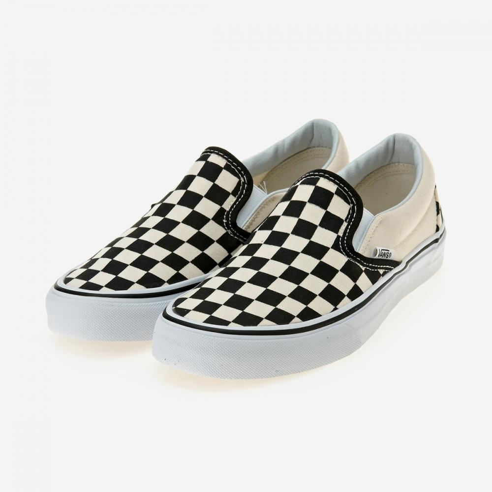 Vans Classic Slip On   Black And White Checker White Vn 0eyebww Black And White Checker White