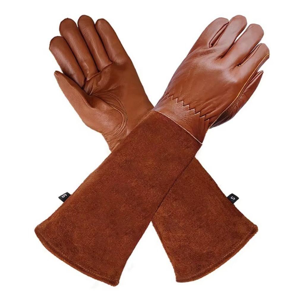Long Sleeve Gardening Gloves Coffee Outdoor Work Gloves Winter Thermal Gloves Worker