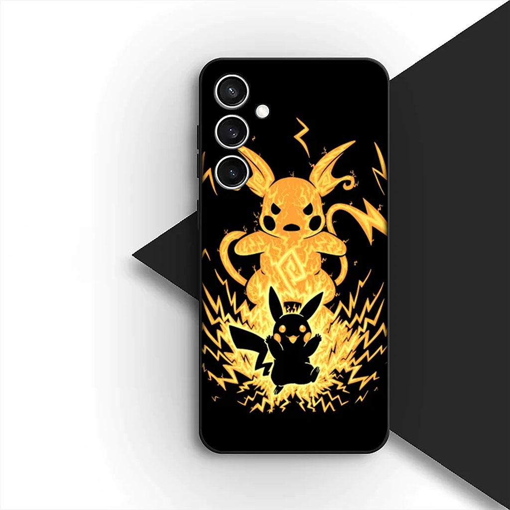 Чехол для телефона P-Pokemons Charmander P-Pikachus для Samsung Galaxy S25 S24 S23 FE Ultra Plus S7 Edge S25+ S23+ A56 5G Мягкий чехол