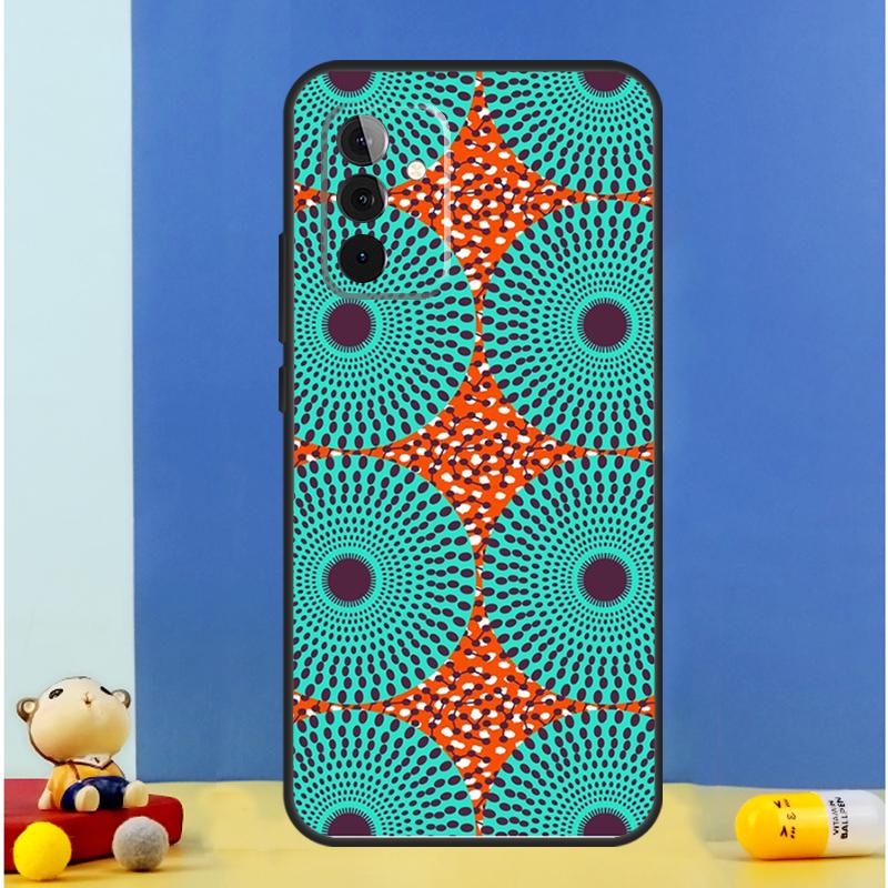African Wax Fabric Case For Samsung Galaxy A55 A35 A15 A36 A06 A16 A26 A56 A53 A32 A52 A33 A13 A14 A34 A54 A17