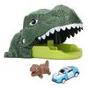 Kids Dinosaurs Car Playset Inertial Drive One Button Push Launch Dinosaurs Vehicle Launch Toy for