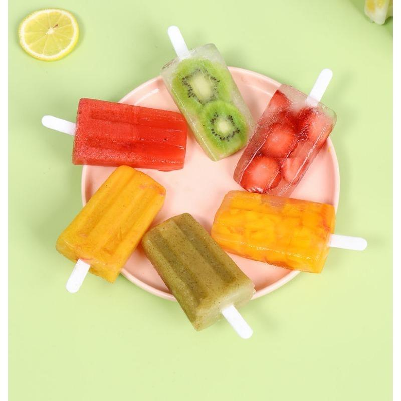 Набор из 4 формочек для мороженого, самодельная многоразовая мороженица, пластик, креативный кухонный инструмент для летнего домашнего приготовления вкусного мороженого