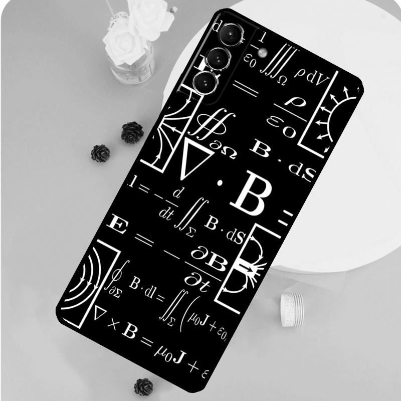 Чехол с формулами по физике, науке, математике для Samsung Galaxy S23 FE S20 S21 S22 Ultra S8 S9 S10 Plus Note 10 20 Ultra Мягкий чехол