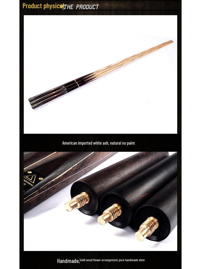 CUESOUL Кий из ясеня 3/4 с маленькой головкой для снукера и 8-ball пула