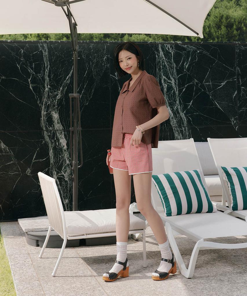 Deoesji [3 шт.] Блузка с прорезями 26Ss