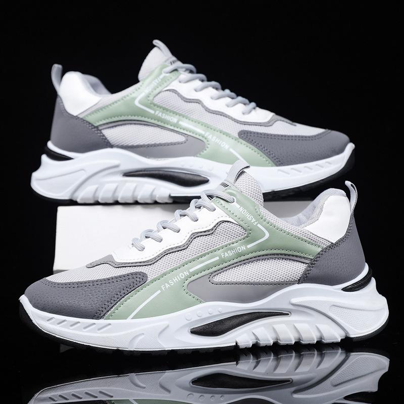 Autumn Men's Shoes New Dad Shoes Korean Version Trend Youth Breathable Mesh Sports Casual Shoes Men's Shoes