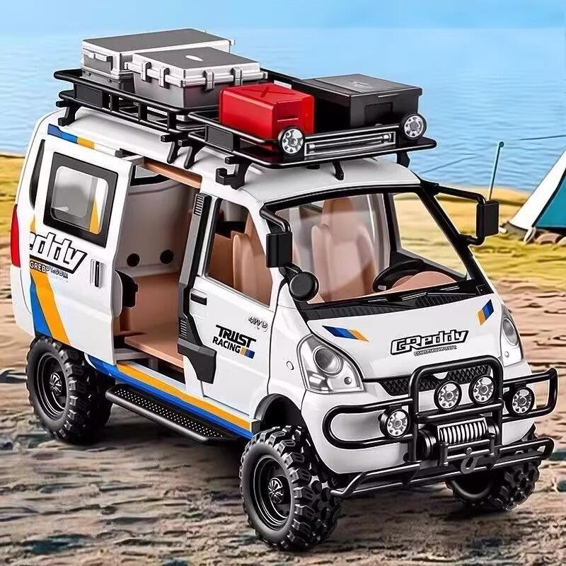 1/24 Wuling Внедорожная Версия Грузовик из Сплава Модель Литьевой Металл Модифицированные Внедорожники Модель Автомобиля Звук и Свет Детская Игрушка Подарок