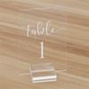 Clear Place Card Holder DIY Display Stand Table Number Stands  Commemorative Decoration