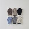 Korean Style Kids Knit Gloves Winter Warm Mittens Solid Color Gloves Soft Crochet Hand Warmers for Boys Girls Trendy Children