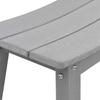 Garden Bar Set 4 pcs Light Grey HDPE
