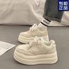 Popular Thick-soled Muffin Little White Shoes Women's Height-increasing Niche Board Shoes 2025 Super Hot New Spring and Summer Casual Sports Shoes