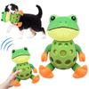 Игрушка для собаки Плюшевая лягушка Интерактивная пищащая лягушка Игрушка для питомца Устойчивая к укусам Игрушка для жевания Спутник от скуки Игрушка для маленьких и больших собак Щенков