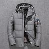 Мужская пуховая куртка, мужская короткая зимняя толстая куртка, белое утиное пуховое пальто с капюшоном космонавта, космическая толпа
