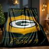 Green Bay Packers Pride Blanket Outdoor Flannel Blanket for Camping, Hiking, Garden Parties, Picnic Essentials,gift for family and friends