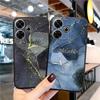 Мраморный узорчатый мягкий силиконовый чехол для Samsung A55 A35 M35 S24 Ultra Xiaomi Redmi Note 13 Poco C65 iPhone 15 камера противоударный защитный бампер чехол