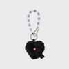 Брелок для ключей Collet Heart Furry Doll, черный