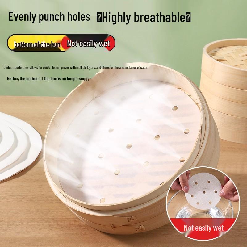 300-Sheet Non-Stick Kitchen Steamer Mat for Food and Household Use