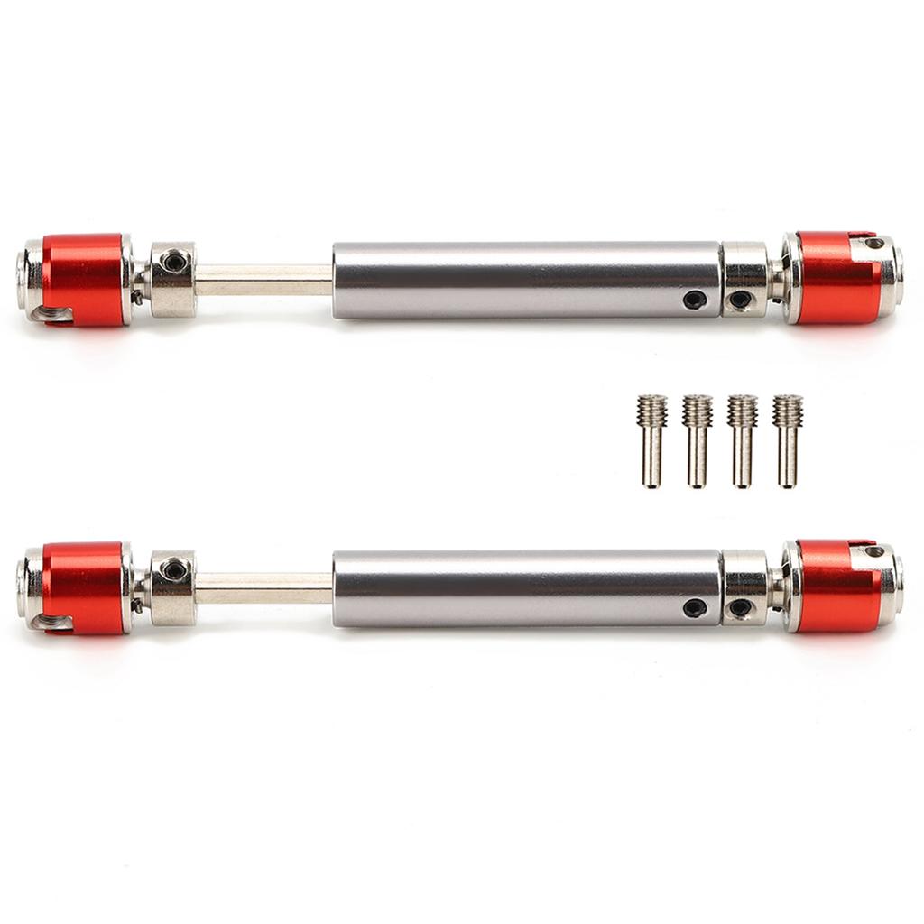 2Pcs Metal Transmission Drive Shaft Suit Fit for Axial SCX10 D90 1 10 RC Crawler Mini Car Parts