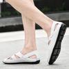 Brand Anti-collision Toe Summer Leather Men Sandals Outdoor Walking Sandals Men Non-Slip Hollow Out Beach Flats Loafers
