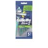 Лезвия для бритья Одноразовые лезвия для бритья GILLETTE BLUE II PLUS SLALOM 5 шт.