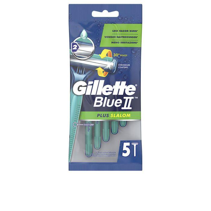 Лезвия для бритья Одноразовые лезвия для бритья GILLETTE BLUE II PLUS SLALOM 5 шт.