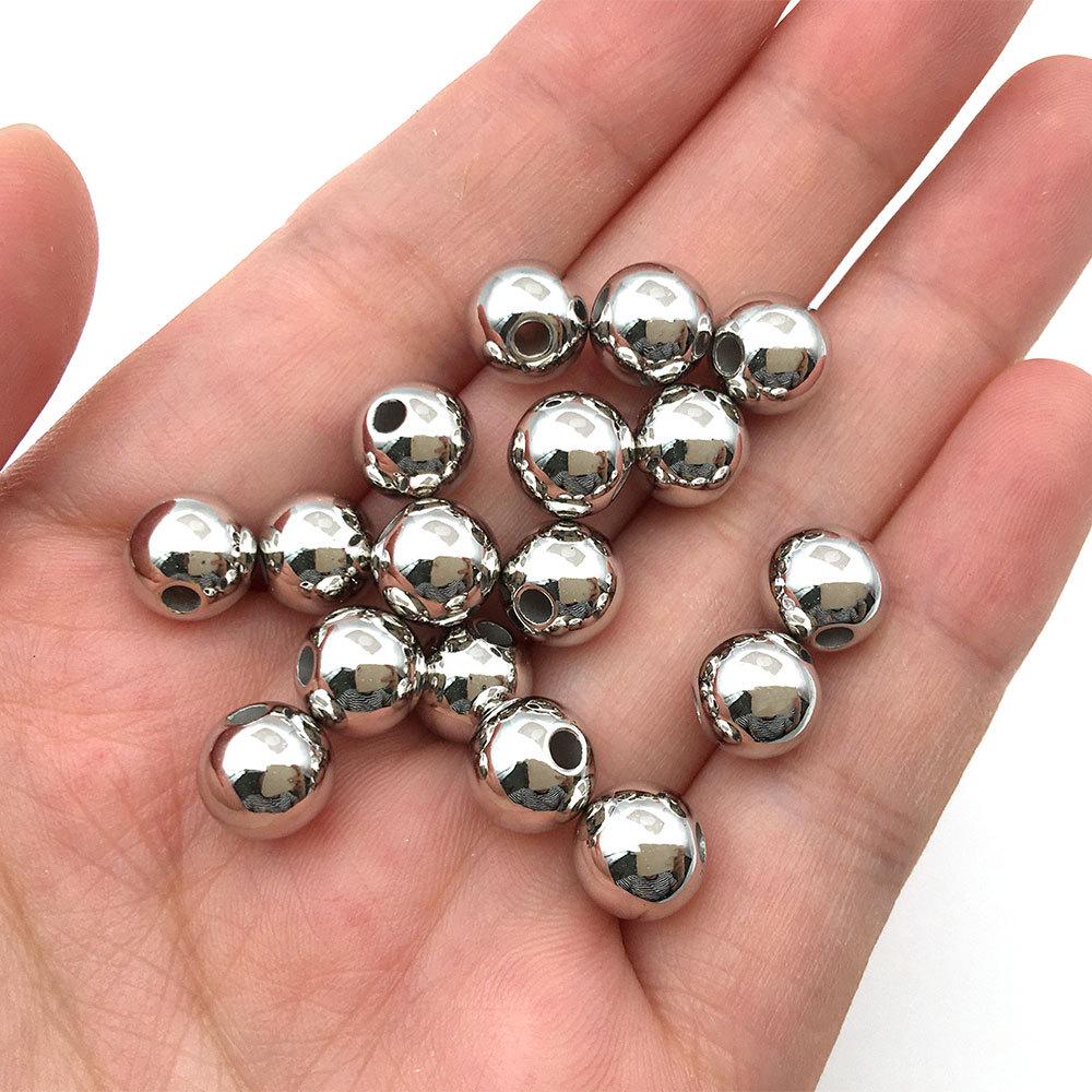 «Набор для самостоятельного изготовления бижутерии 2000 года.: Круглые перфорированные пластиковые бусины CCB для браслетов"