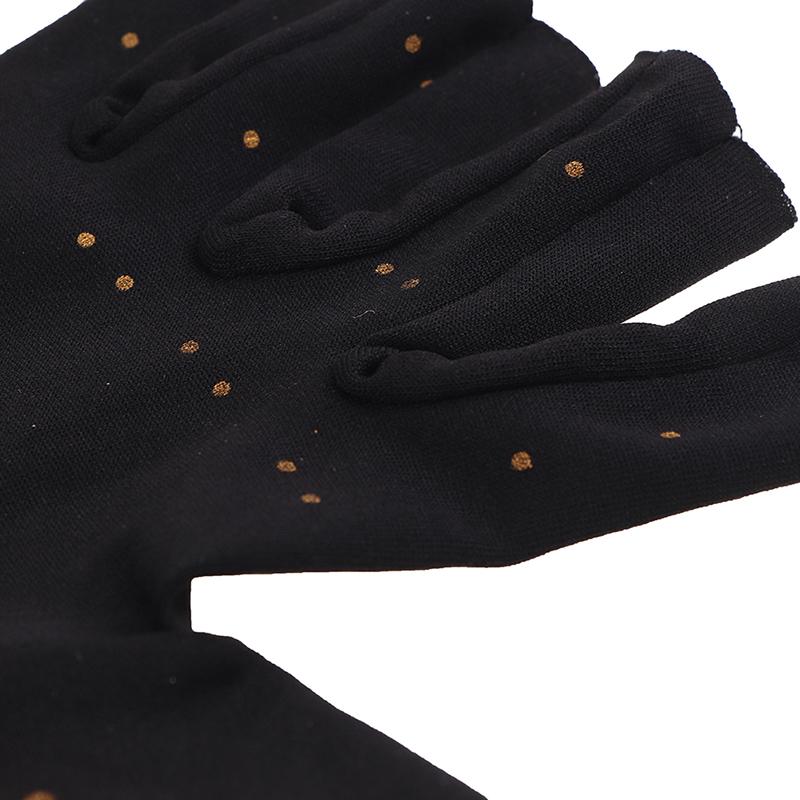 1 пара медных компрессионных перчаток для женщин и мужчин, перчатки без пальцев для облегчения болей при карпальном туннельном синдроме, ревматоидных болей, отека суставов