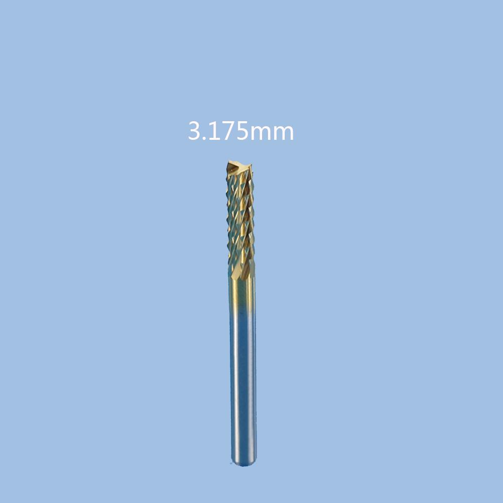 Carbide Engraving/Cutting Titanium Coated Shank Drill Bit Edge Cutter End Mill Milling Cutter