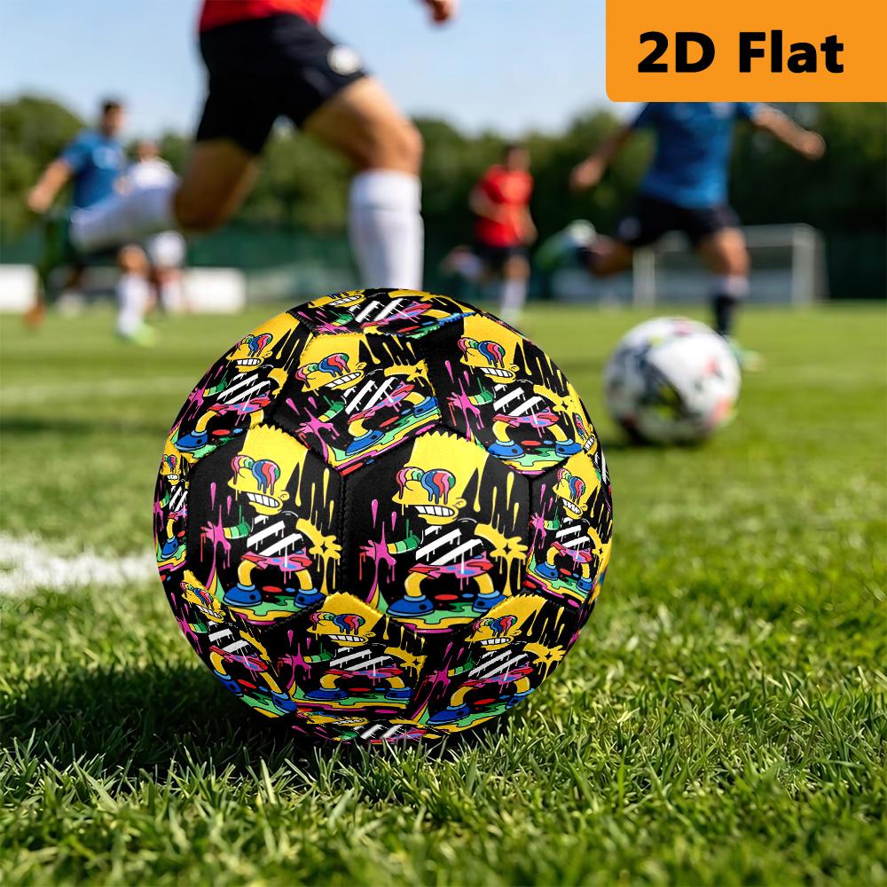 Vibrant Surreal Meltdown football Suitable for both training and competition Very elastic Wear-resistant and slip-resistant High elasticity