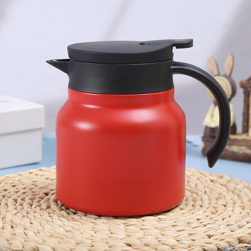 Чайник большой емкости из нержавеющей стали 304, бытовой чайник для бизнеса, двойной вакуумный кофейник с ручкой