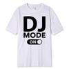 Футболка свободного покроя, летняя, для мужчин и женщин, с принтом Dj Mode, хлопковые футболки в стиле Harajuku, с коротким рукавом, с принтом Dj, повседневная, для мужчин