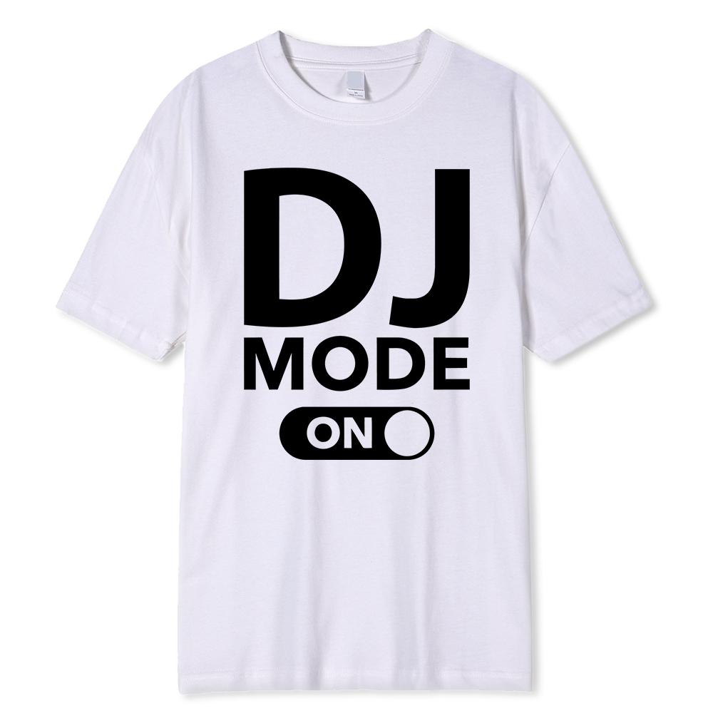 Футболка свободного покроя, летняя, для мужчин и женщин, с принтом Dj Mode, хлопковые футболки в стиле Harajuku, с коротким рукавом, с принтом Dj, повседневная, для мужчин