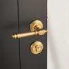 DOOROOM Роскошный Латунный Замок для Двери Современный Интерьер Французская Спальня Ручка Дверная Изящная Простая Комната Гостиная Мебель Фурнитура