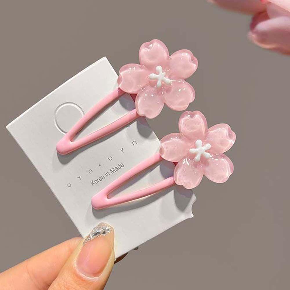 Hair Accessories Sakura Hairpin Cherry Blossom Flower Hair Claw Kawaii Flower Hair Clip Lady
