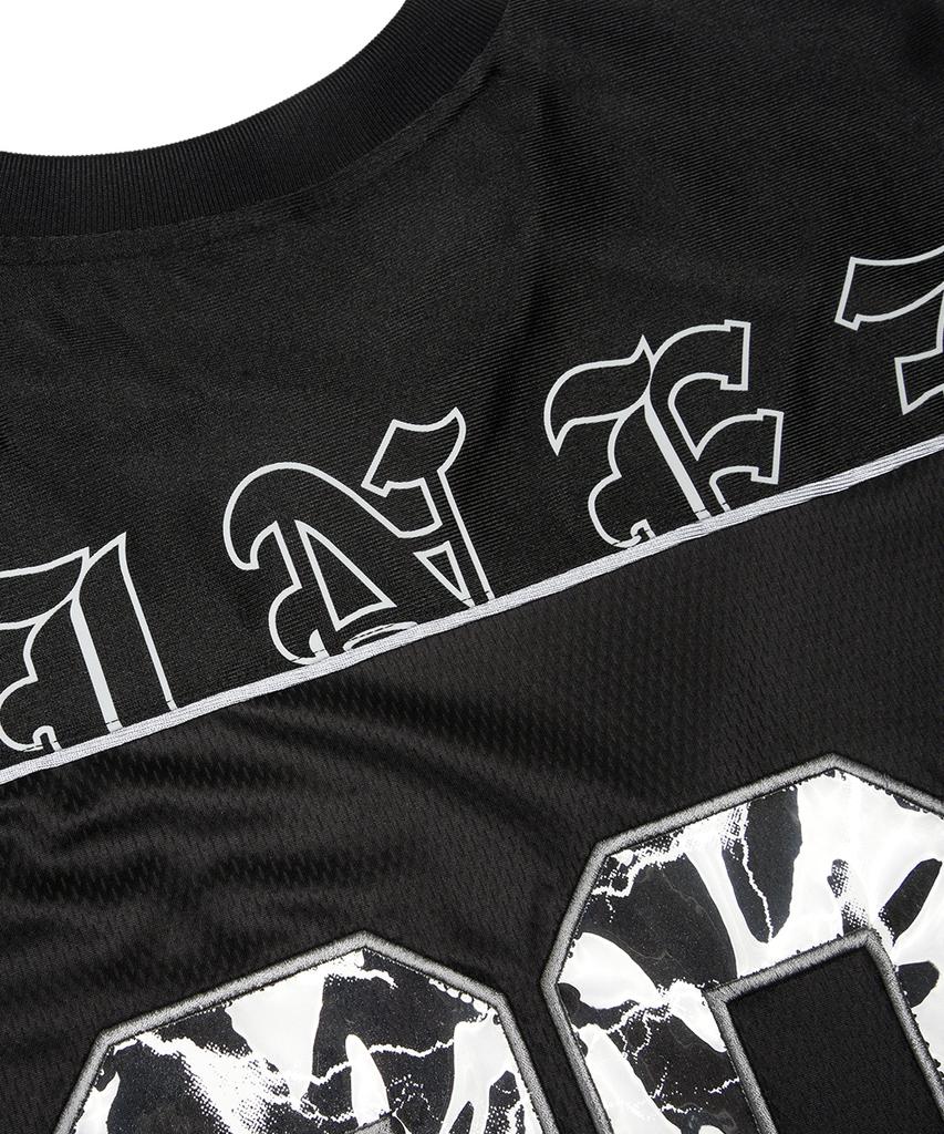 NINEZ 99 Applique Rugby Oversized T-Shirt (2 Colors)