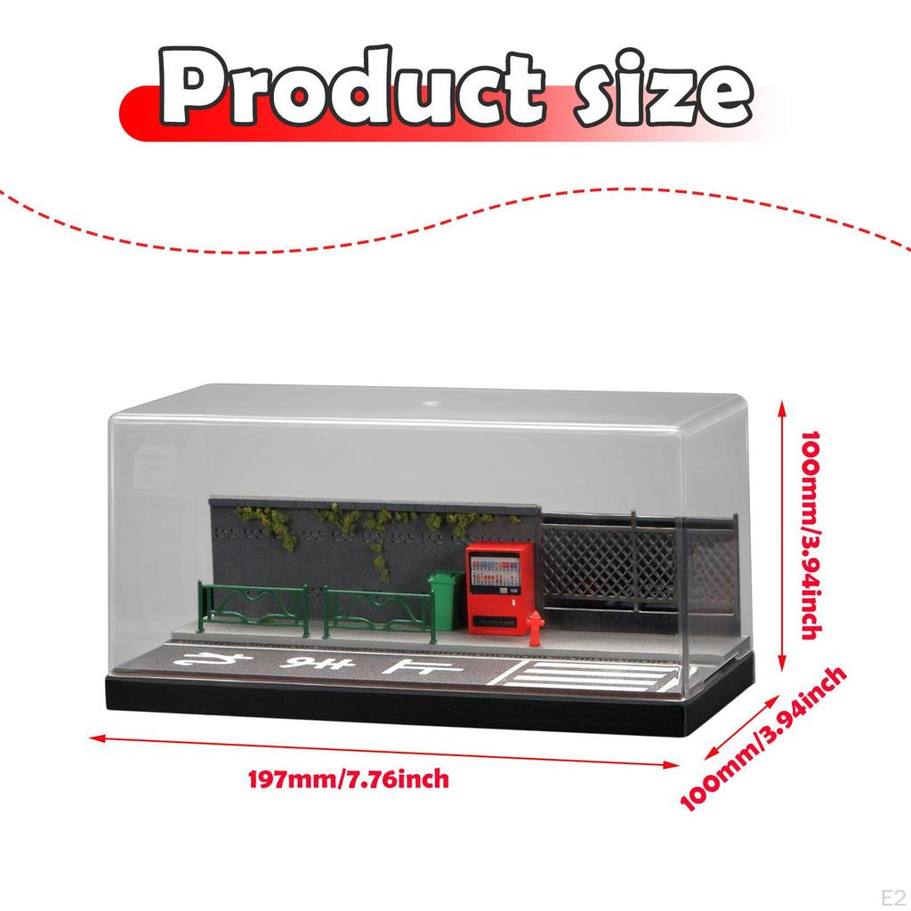 Витрина для моделей автомобилей 1/64, Диорама для спортивных автомобилей, Настольная игрушка-улица