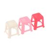 2Pcs 1:12 Dollhouse Miniature Small Chair Plastic Stool Furniture Model Decor Toy Doll House Accessories