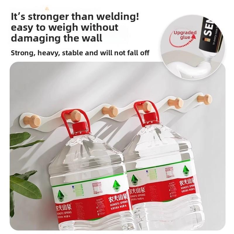 Крючок на дверь Настенная вешалка для одежды без пробивки Крючок для одежды Входная дверь Настенный крючок для пальто и шляп Крючок-рейка для спальни