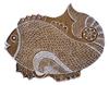 Hand Carved Printing Block Wooden Textile Stamp Fish Design Stamp Block
