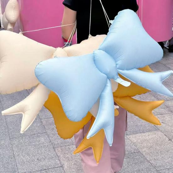5 Pcs Bow Balloons Large Bowtie Foil Balloon for Bow Theme Birthday Party Wedding Baby Shower Mouse Party Supplies