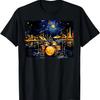 Drum Kit Percussionist Drummer Van Gogh Drums T-Shirt (2)