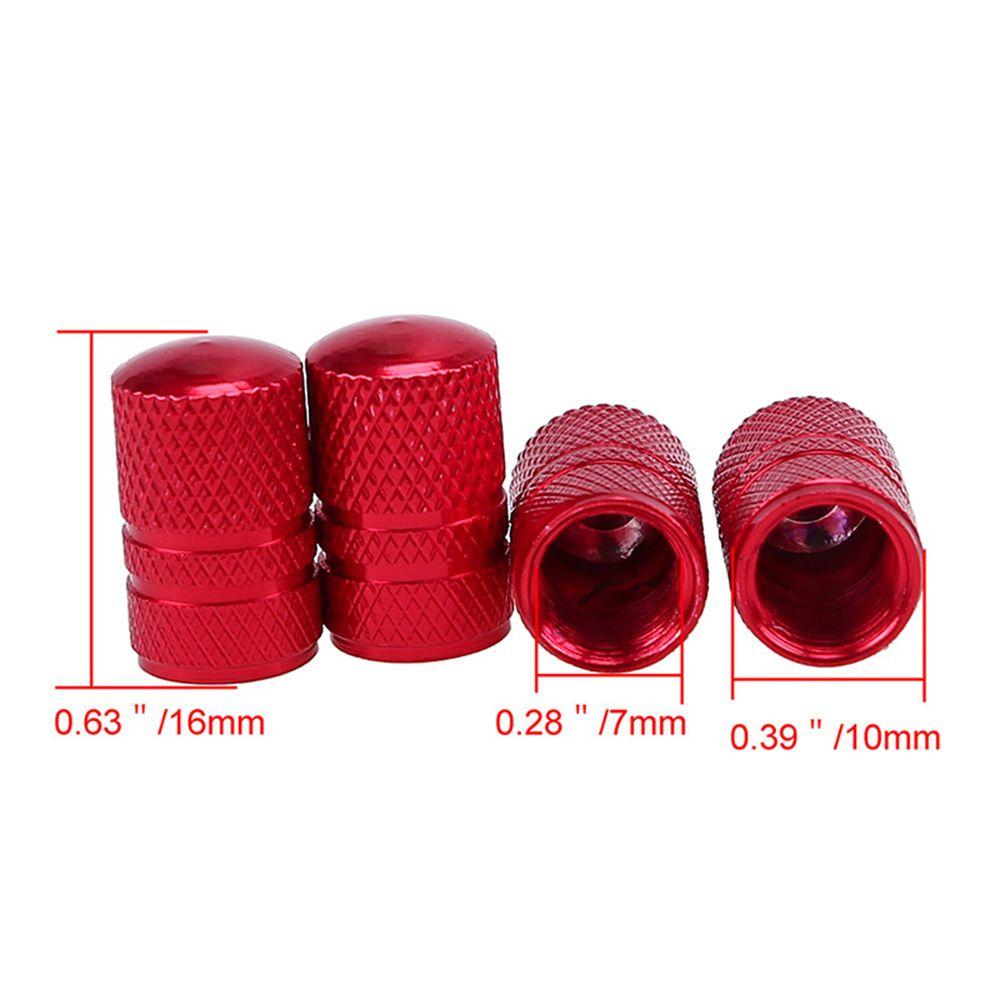 4pcs New Bike Parts Aluminum Alloy Tyre Valve Cap Bicycle Accessories Wheel Rim Tire Dust Cover