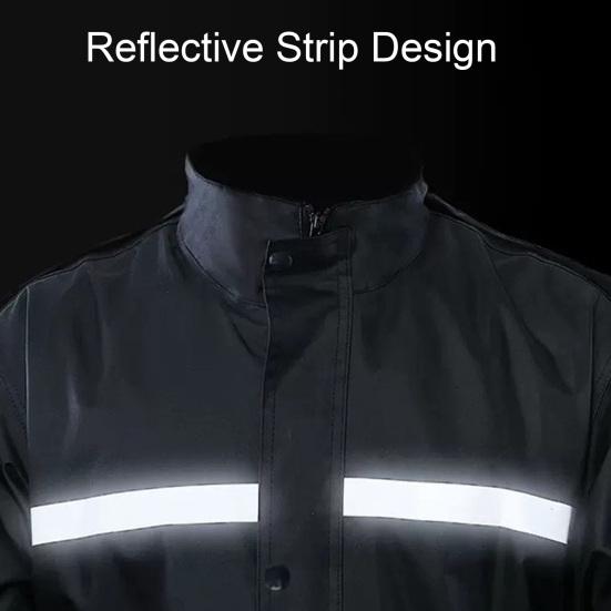 2 шт./компл., костюм от дождя для взрослых, водонепроницаемая, дышащая, высокая видимость, светоотражающая полоска, уличная куртка от дождя, брюки