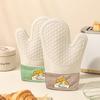 Thickened Silicone Non-Slip Oven Gloves: Heat Resistant, Anti-Scald Kitchen & Microwave Hand Clips