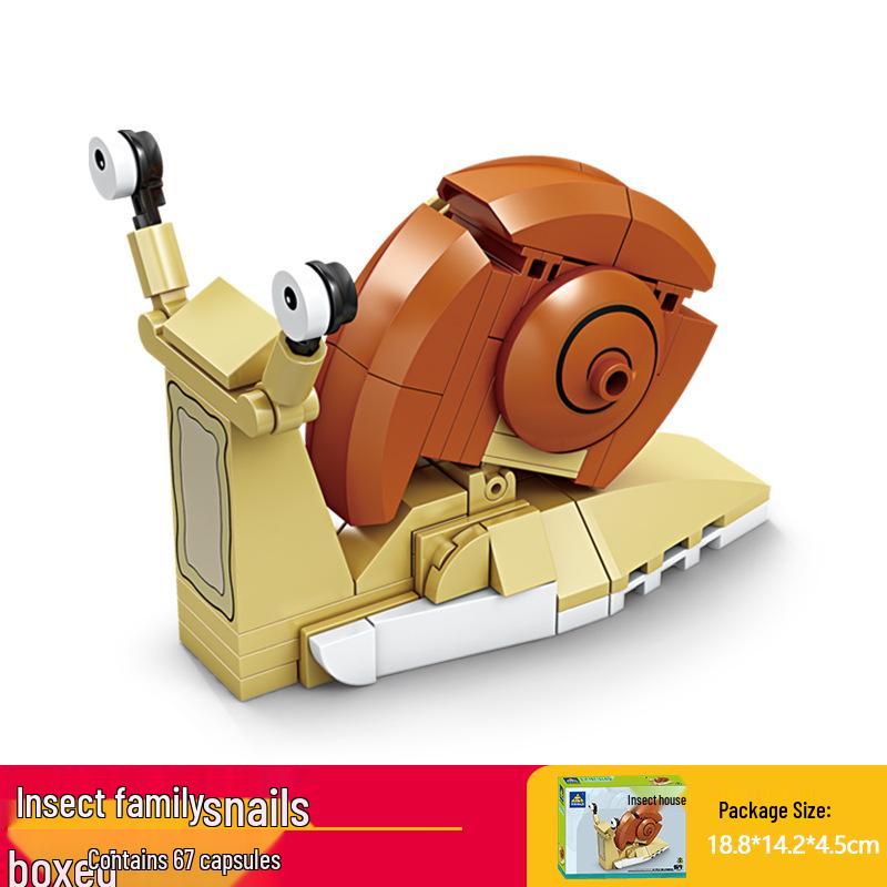 Кай Чжи Совместимая Лего Игрушка Насекомое: Mantis Конструктор для детей, Развивающий пазл с животными в подарок
